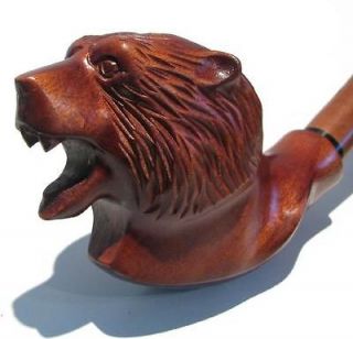 New HAND CARVED Tobacco Smoking Pipe / Pipes Grizzly BEAR