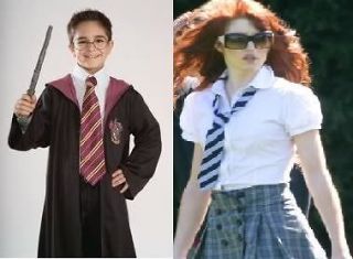   School Uniform Ties Cheapest on  striped Harry Potter St Trinian