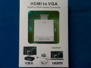 New HDMI Male to VGA Female Video AV TV Cable Converter Adapter 1080P 