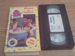 BARNEY & FRIENDS VHS VIDEO 1991 BARNEY IN CONCERT