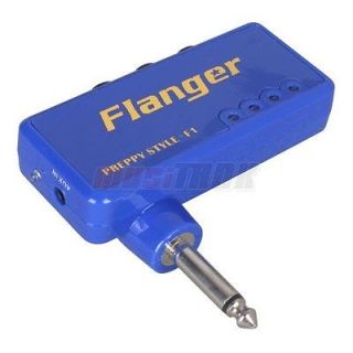 Blue Flanger Miniature Portable Headphone Guitar AMP Amplifier