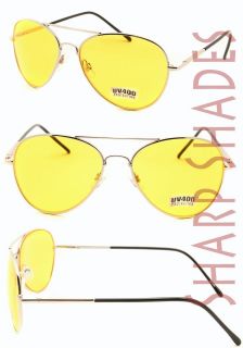 yellow aviator sunglasses in Mens Accessories