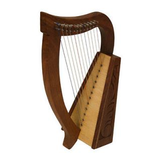   Beginner Harp 21 Celtic Rosewood Engraved 12 String+Book ON SALE NOW