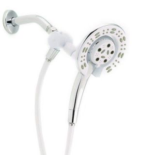   76952WH Four Spray Massage Two in One Hand Shower Head, White Finish
