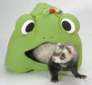 Marshall Ferret Cage Leisure Lodge Bed Tunnel Toy Frog