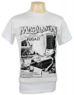 Fugazi Marillion Hardcore Punk Vtg Retro T Shirt M