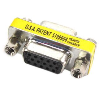   VGA Female to Female Gender Changer Adapter Converter Plug Coupler