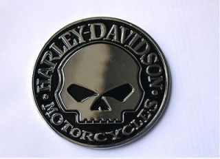 Harley Davidson Willie G Skull Car Badge / Decals / Emblem