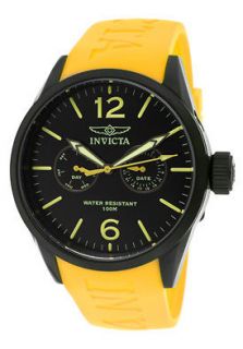 Invicta Watch 11763 I Force Black Dial Black IP Case Neon Yellow 