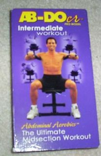 Ab Doer Pro Intermediate Workout Video VHS Exercise Fitness Abs Core