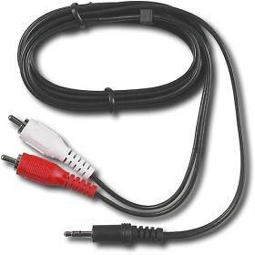 Dynex Universal 6 Ft Stereo Mini to RCA Y Cable 3.5mm DVD Player TV 