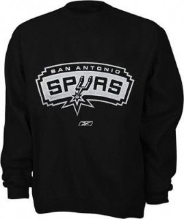 NBA San Antonio Spurs Reebok Fleece Crew Sweatshirt  Black  Size XL