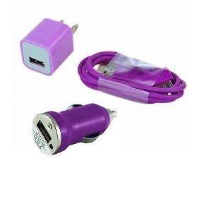   Car Charger + Travel Charger + Sync Cable Apple iPod Touch 4th Gen US