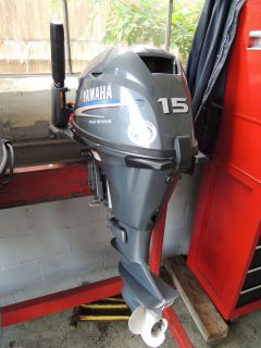 Yamaha F15CMSH outboard motor four stroke 15 shaft tiller 2010