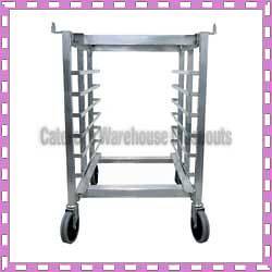 Convection Oven Stand w/ Wheels Aluminum Holds 1/2 Size