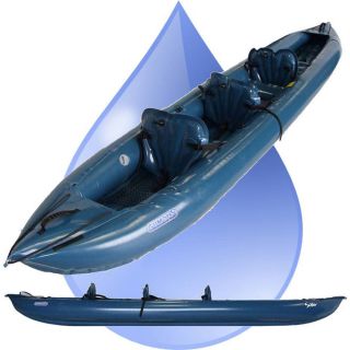   Solar 410C BLUE Inflatable Kayak 1,2,3 Persons   Stiffer,Faster,Dryer