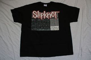 New Slipknot W​ait and Bleed Barcode Logo design XXL Black T shirt