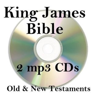 THE HOLY BIBLE KING JAMES VERSION KJV on 2  Audio Book CDs Old New 