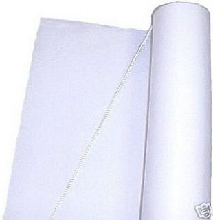 50 Ft Poly Linen Fabric Wedding Bridal Aisle Runner ~ WHITE