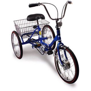 Port O Trike 3 Speed Deluxe 20 Adult Folding Tricycle Bicycle Bike