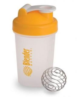   Blender Bottle 20oz Wire Whisk Shaker Mixing Ball Protein Yellow Cup