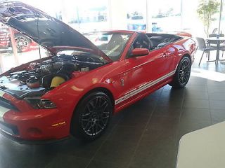 Ford : Mustang shelby gt500 2013 Shelby GT500 Convertible new never 