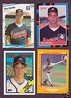   49 Card Lot 1988 RC Braves Rookie 88 Fleer Glossy Topps Donruss