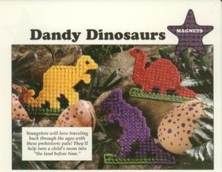 Dandy Dinosaurs & Cowboy Horse Boot Magnets P/C Pattern