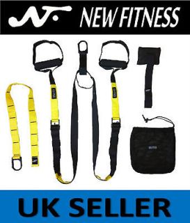NEW FITNESS PRO SUSPENSION TRAINER STRAPS HOME WORKOUT STRENGTH 