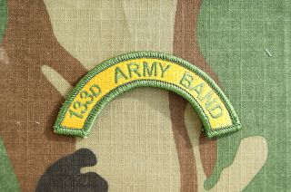 Patch, 133rd Army Band Tab, Color