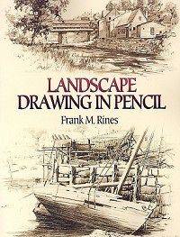 Landscape Drawing in Pencil NEW by Frank M. Rines
