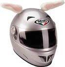 Rabbit Ears & Tail for Motorcycle Helmet   FREE P&P   Bunny Ears