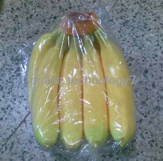   of 1 bunch of 5 bananas Decorative Plastic Artificial Fruit art deco