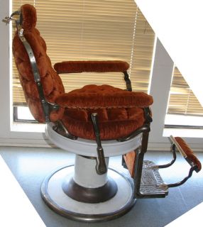 Theo A. Kochs antique barber chair