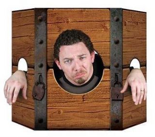   STOCKADE MIDDLE AGES WESTERN CONVICT PHOTO PROP PARTY DECORATION NEW