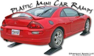 FOUR COMPOSITE PLASTIC CAR AUTOMOTIVE RAMPS STANDS L​IFT (6009 2)