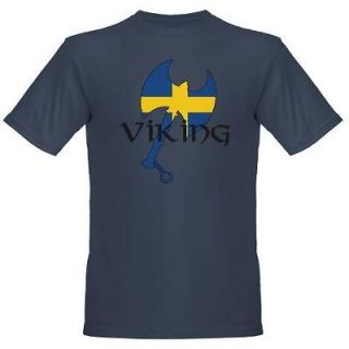 Swedish Viking Axe Organic Mens T Shirt da 547848174