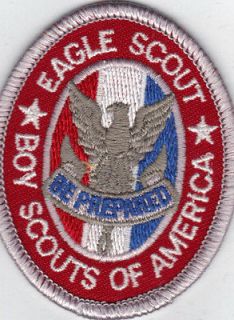 Eagle Scout Rank Patch (1989 Present) Type 8, w/ BSA 2010 Back, Mint
