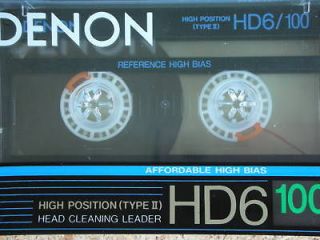 10 DENON HD6100 AUDIO CASSETTE TAPE LOT + FREE JAXX CD