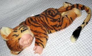   ANNe GeDDeS 9 SMaLL PLuSH TIGER COSTUME BaBy DoLL iN OuTFiT *ADoRaBLe