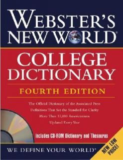 Websters New World College Dictionary Fourth Edition With Sealed CD 