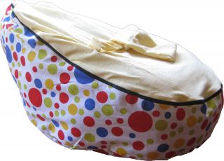 Baby / Toddler Kids Portable Bean Bag Seat / Snuggle Bed   Polka Dot 
