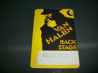 Van Halen Albuquerque Backstage Pass Sticker 1984 Tour Eddie David Lee 