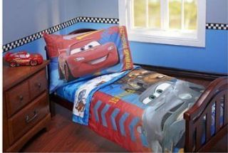 4pc Disney Cars Secret Mission Toddler/Crib Comforter Bedding Set New