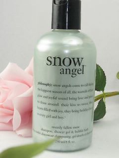 8oz Philosophy Snow Angel 3in1 Shower Gel,Bubble bath,Shampoo NEW