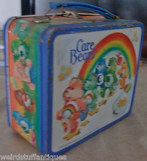 vintage Care Bears metal lunchbox Aladdin 1983 American Greeting Corp