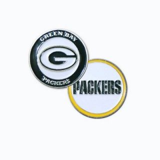 Licensed NFL Green Bay Packers 2 sided Golf Ball Marker + BONUS!!!