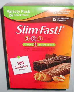 Slim Fast Variety Pack Snack Bars (24 Bars)