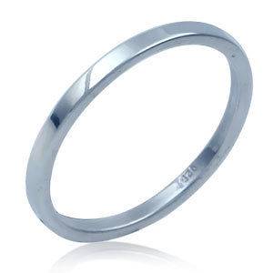 2MM 925 Sterling Silver Band Wedding Band Mens Ring Size/Sz 10 bbzk