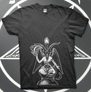 BAPHOMET High Quality T Shirt Satan Pentagram Anton Lavey BLACK METAL 